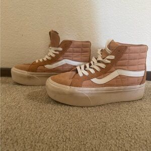 Vans Women's Brown High-Top Sneakers